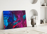 Abstract Colors Glass Wall Art