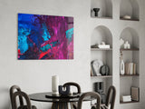 Abstract Colors Glass Wall Art