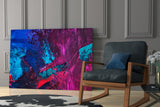 Abstract Colors Glass Wall Art