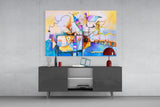 Abstract Colors Glass Wall Art