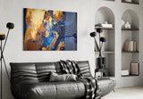 Abstract Colors Glass Wall Art