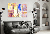 Eiffel Glass Wall Art