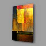 Abstract Colors Glass Wall Art