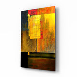 Abstract Colors Glass Wall Art