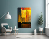 Abstract Colors Glass Wall Art