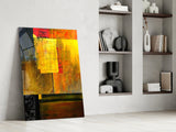 Abstract Colors Glass Wall Art