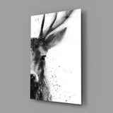 Deer Glass Wall Art