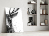 Deer Glass Wall Art