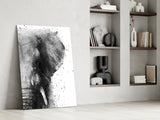 Elephant Glass Wall Art