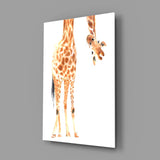 Giraffe Glass Wall Art