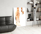 Giraffe Glass Wall Art