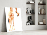 Giraffe Glass Wall Art