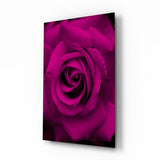 Rose Glass Wall Art