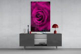 Rose Glass Wall Art