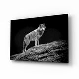 Wolf Glasbild