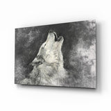 Wolf Glasbild