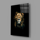 Lion Glass Wall Art