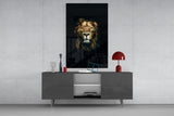 Lion Glass Wall Art