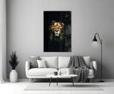 Lion Glass Wall Art