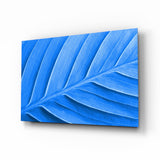 Feuille bleue Impression sur verre