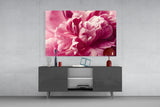 Pink Flower Glass Wall Art