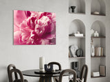 Pink Flower Glass Wall Art