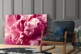 Pink Flower Glass Wall Art