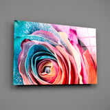 Colored Rose Glass Wall Art