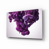 Purple Smoke Glass Wall Art