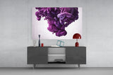 Purple Smoke Glass Wall Art