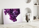 Purple Smoke Glass Wall Art