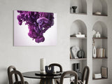 Purple Smoke Glass Wall Art