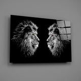 Lion Glass Wall Art