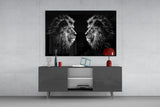 Lion Glass Wall Art