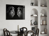 Lion Glass Wall Art