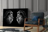 Lion Glass Wall Art