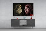 Lion Glass Wall Art