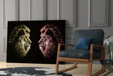 Lion Glass Wall Art