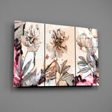 Flowers Glass Wall Art