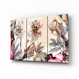 Flowers Glass Wall Art