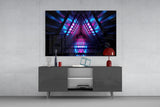 Neon Lights Glass Wall Art