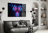 Neon Lights Glass Wall Art