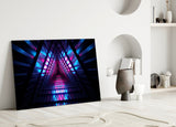 Neon Lights Glass Wall Art