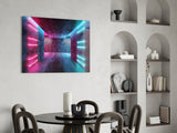 Neon Lights Glass Wall Art