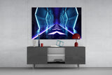 Neon Lights Glass Wall Art