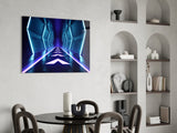 Neon Lights Glass Wall Art