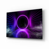 Neon Lights Glass Wall Art