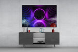 Neon Lights Glass Wall Art