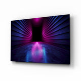 Neon Lights Glass Wall Art