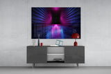 Neon Lights Glass Wall Art